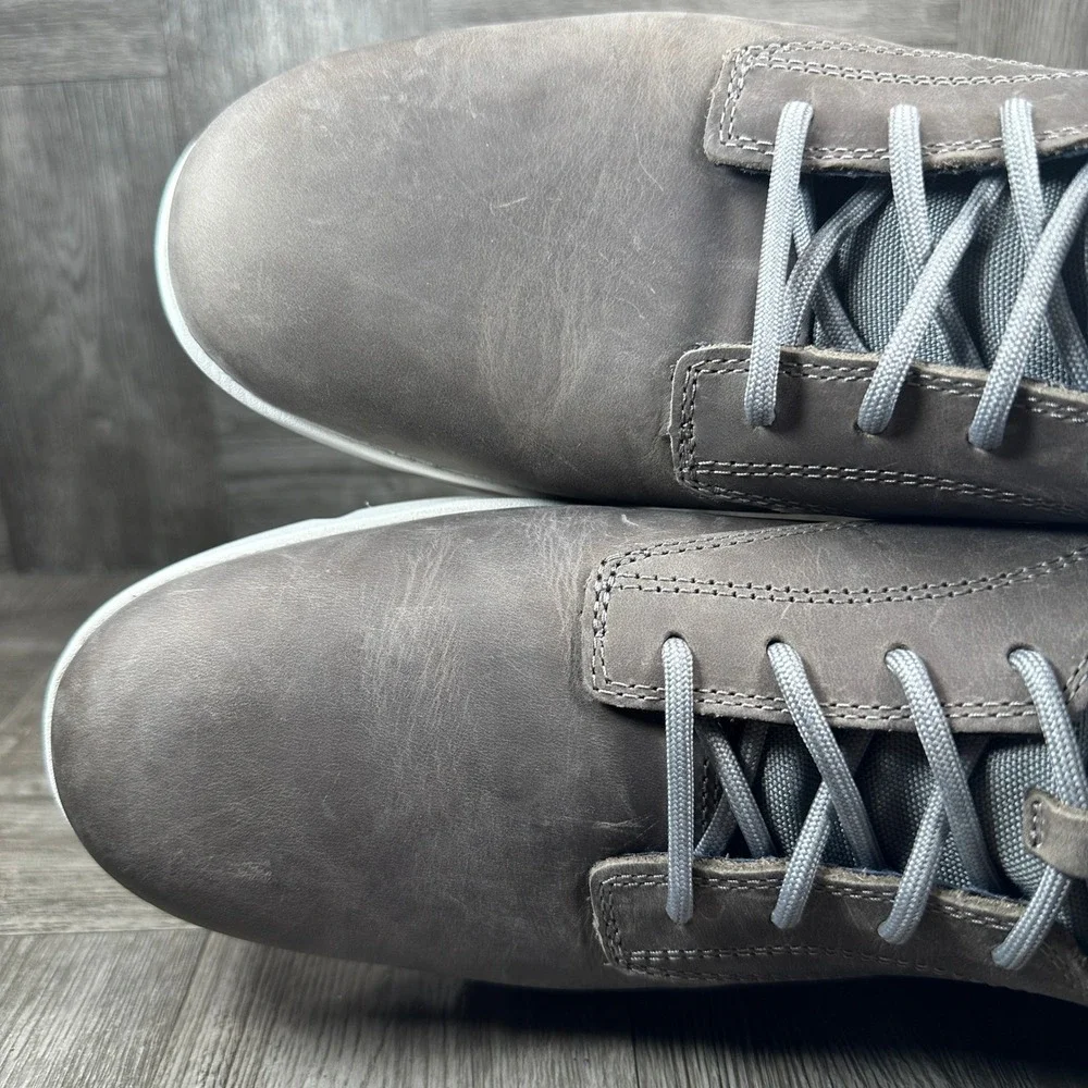 Timberland Graydon Chukka Men 9.5 Dark Grey Leather Sneaker Boot Casual NEW